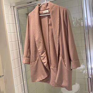 Dusty rose light weight blazer